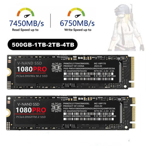 款电脑内置1080PRO M.2固态硬盘SSD 1TB2TB 4TB PCIe 4.0NVMe