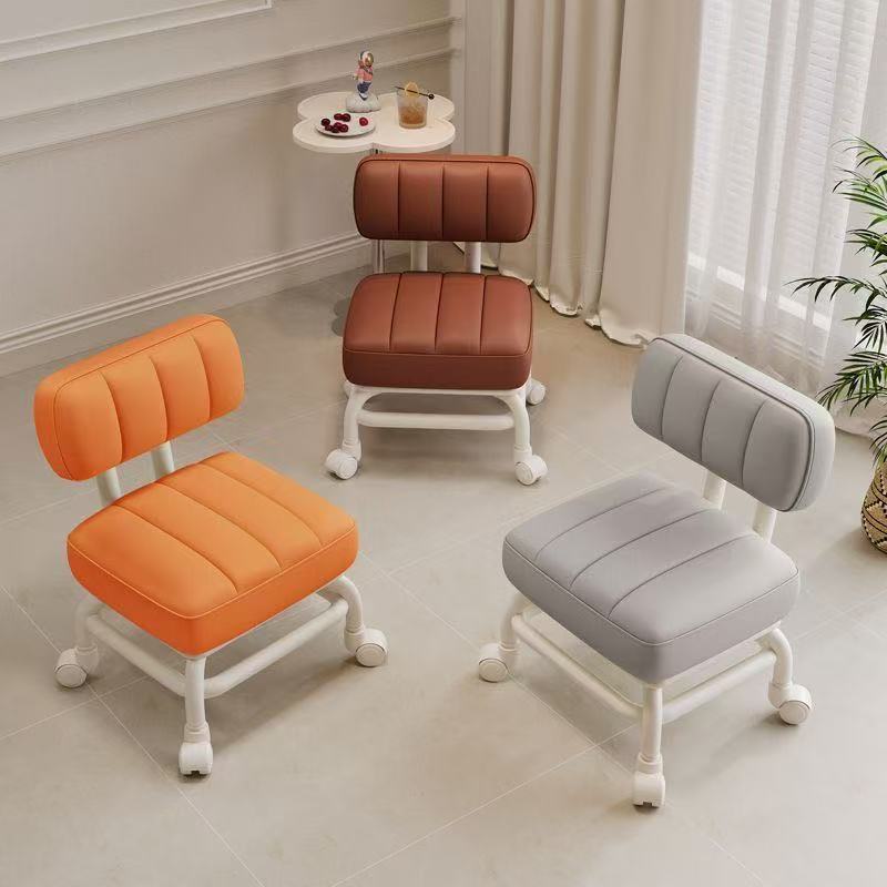 靠背滑轮小凳子家用靠背万向轮沙发凳椅子茶几沙发凳美缝带轮矮凳