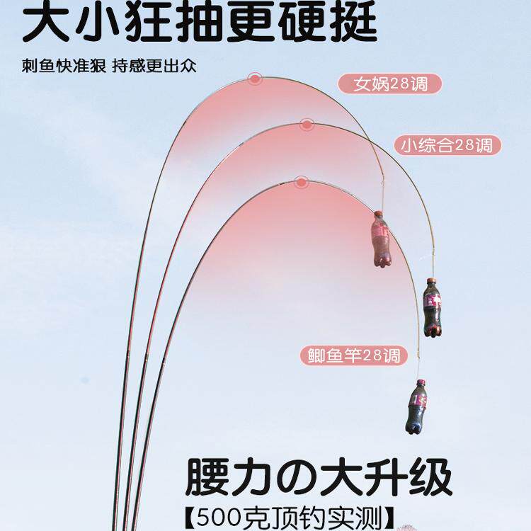 名伦鱼竿旗舰女娲鲫手杆超