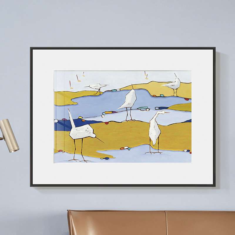 抽象动物儿童房客厅装饰画现代卡通艺术餐厅挂画晶瓷壁画极简北欧图片