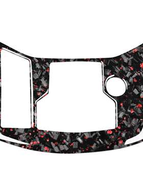 适用于17-18马自达CX-5手刹面板锻造碳纤维金箔红色汽车内饰改装