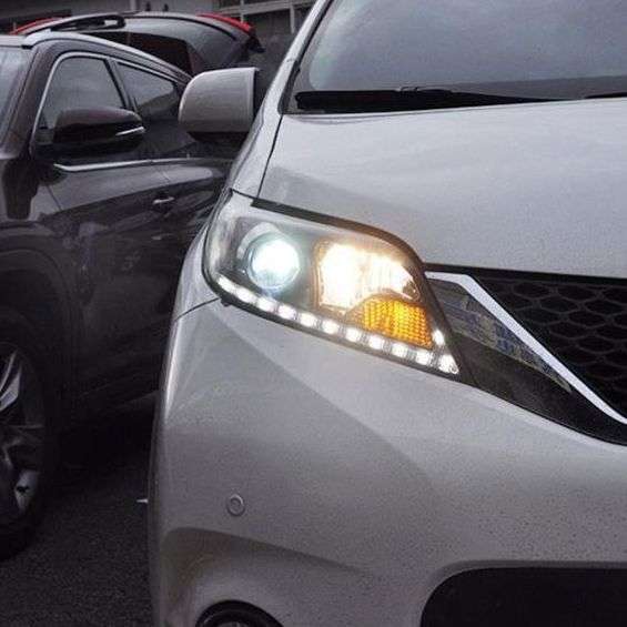 适用于秀山 塞纳大灯总成11-20款赛纳改装透镜氙气日行灯LED大灯1