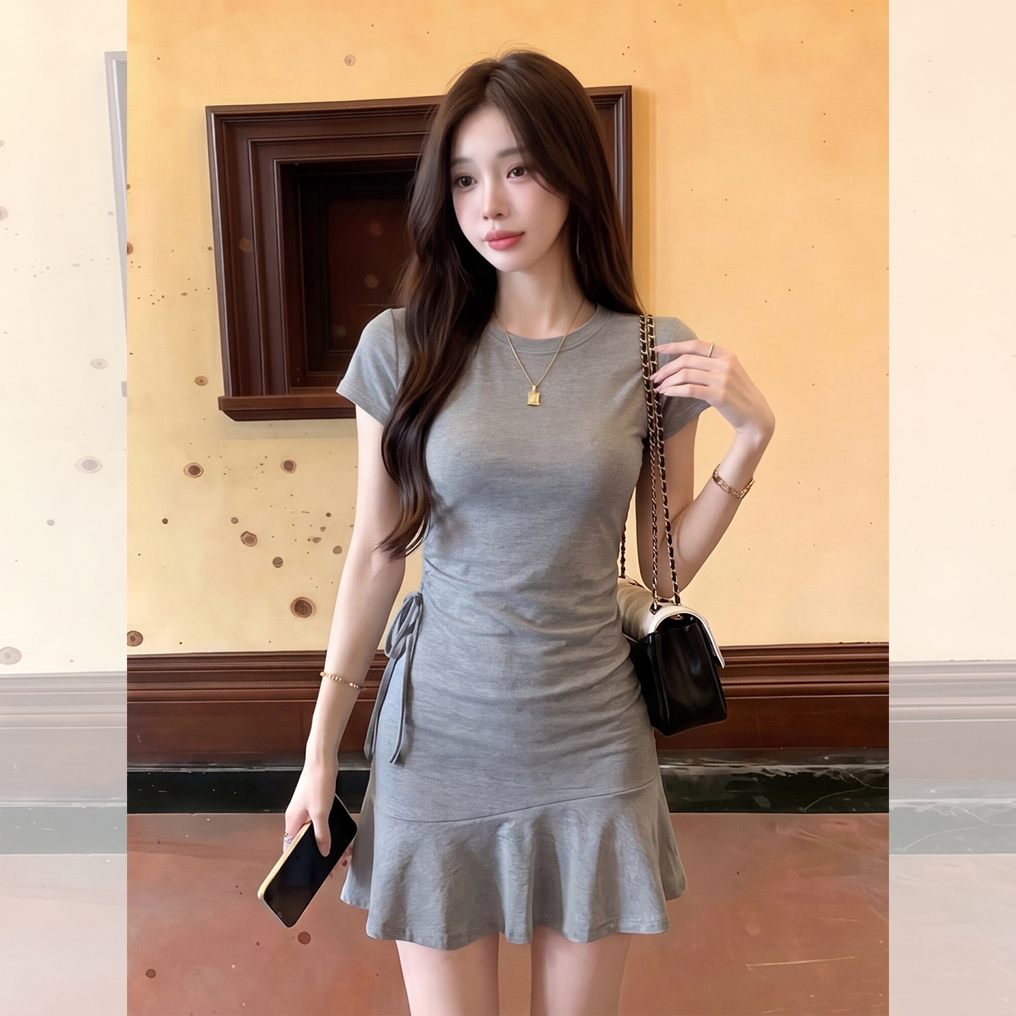 法式白领穿搭裙子女2026