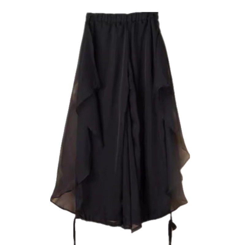 2024新款春夏雪纺衫宽松版民族舞蹈服瑜伽服长款裤子休闲女装套装