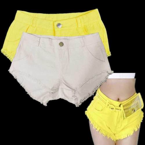 欧美性感毛边牛仔短裤酒吧gogo女dj夜店热裤钢管舞ds演出服新款