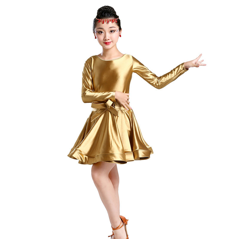 女童拉丁舞服装六一儿童表演服练功服比赛演出女孩考级服规定舞蹈