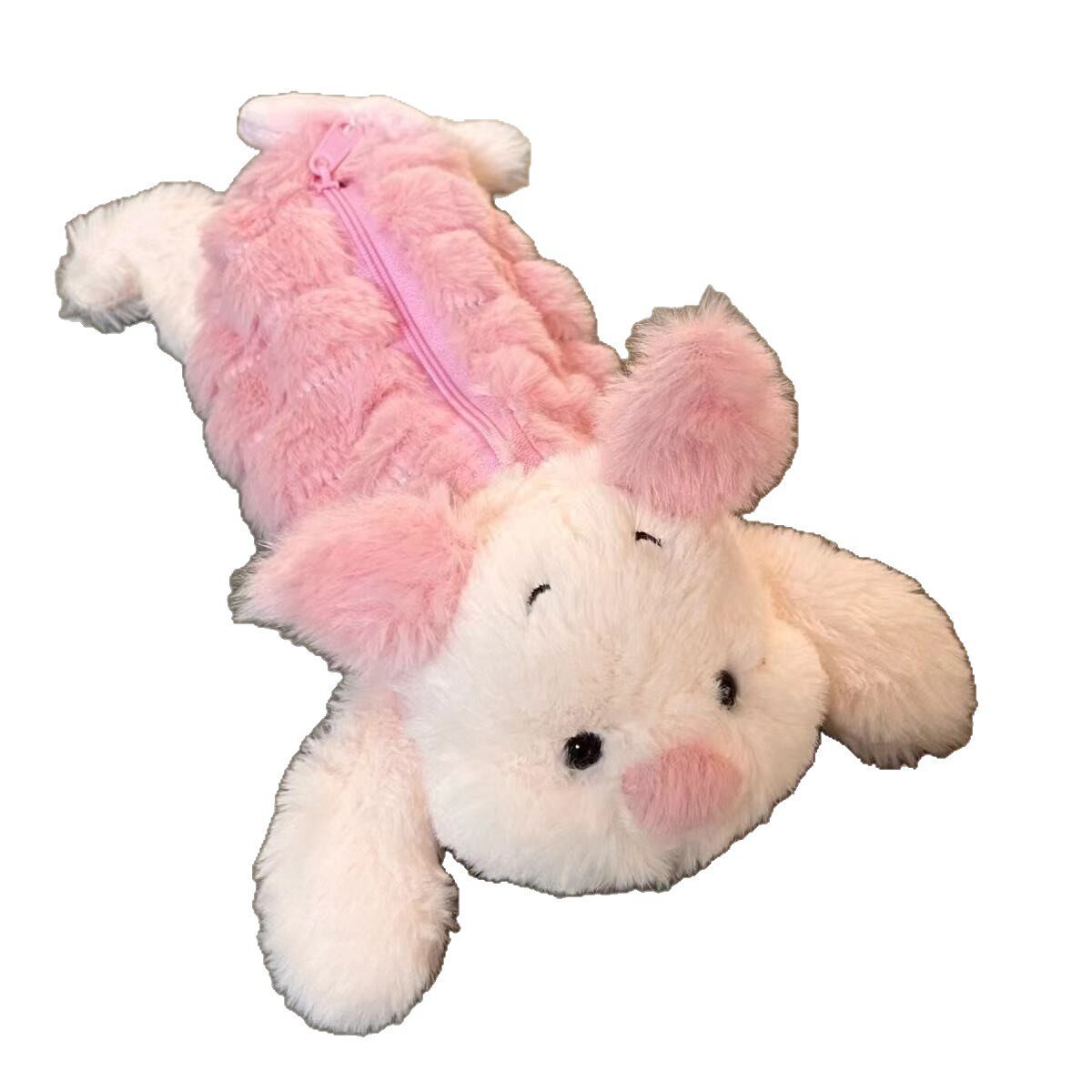 草莓熊笔袋女生可爱卡通皮杰猪屹耳驴毛绒公仔收纳袋初中生少女心