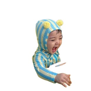 泳装 儿童泳衣男女童夏2026新款 连体可爱宝宝防晒速干中小童长袖