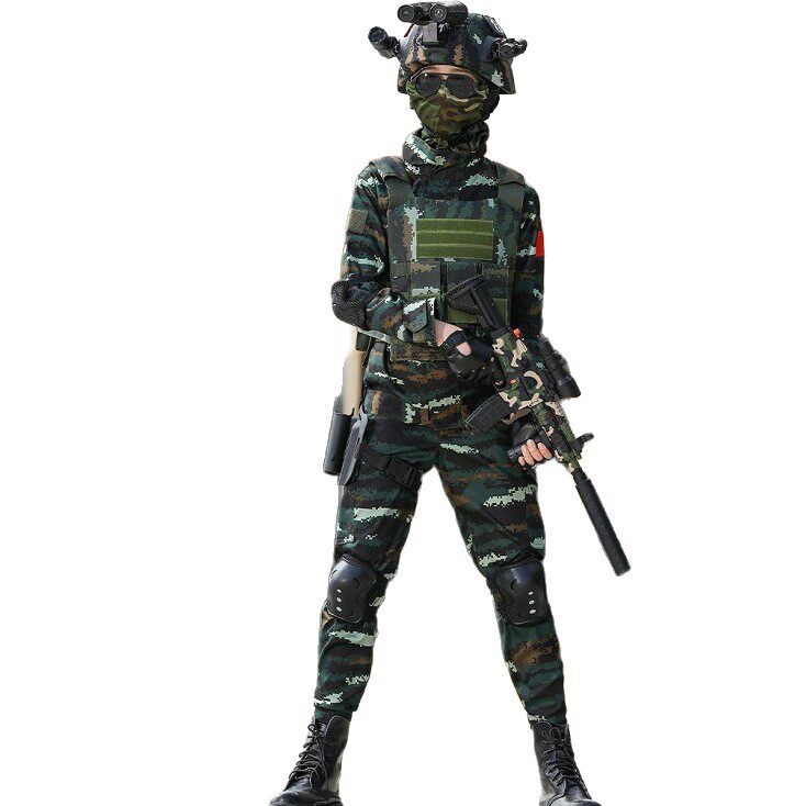 儿童军训特种作训服套装耐磨透气户外迷彩服战术迷彩军迷服