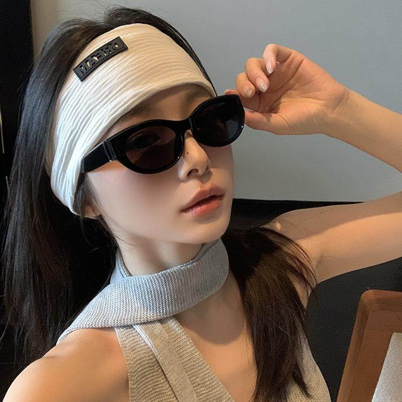 日系宽边运动束发带女四季薄款日常洗脸户外跑步吸汗止汗发箍头套