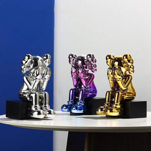 卡通公仔软装网红熊KAWS