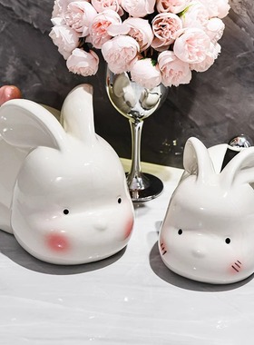 抽盒卡通可爱家用餐巾纸盒摆件