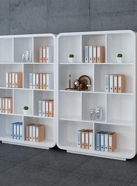 办家具资料公装饰柜时尚简书柜柜白色烤约漆文件柜档dk-11案柜储