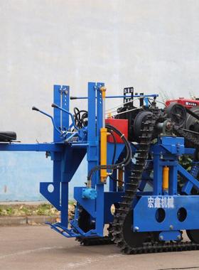 乘坐式抖式收葱机 宏鑫18葱马力自带走式起TBN机 履式收土大葱的