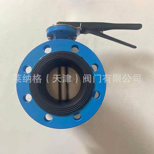 兰蝶阀涡轮蝶30269法式球墨铸铁阀D41XP-16Q兰手柄法兰蝶法阀
