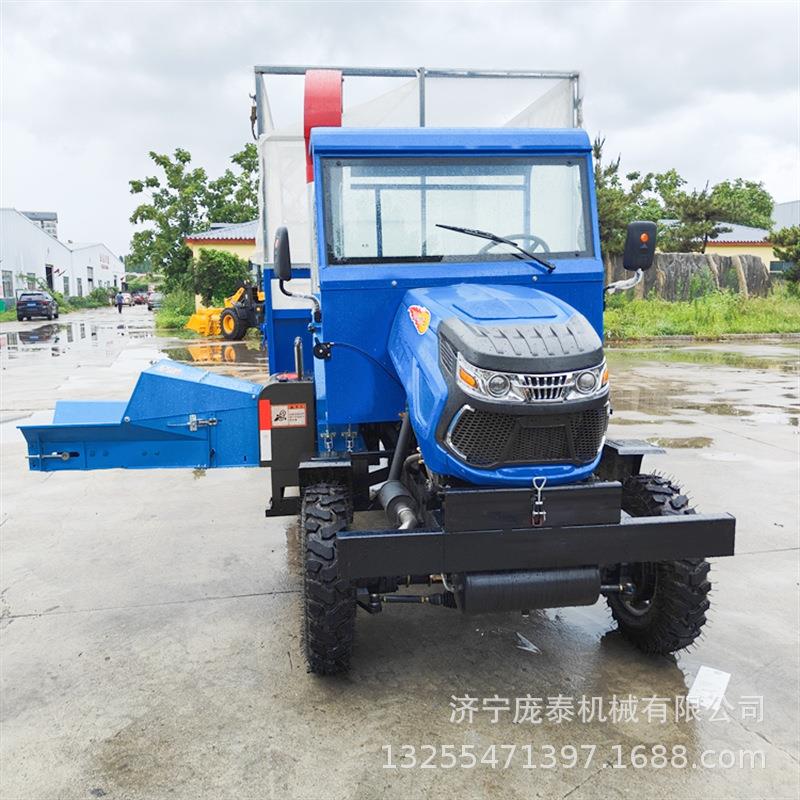 四轮OLB自走式铡草车粉碎揉车青储喷秸秆高铡草时产8吨饲草丝车