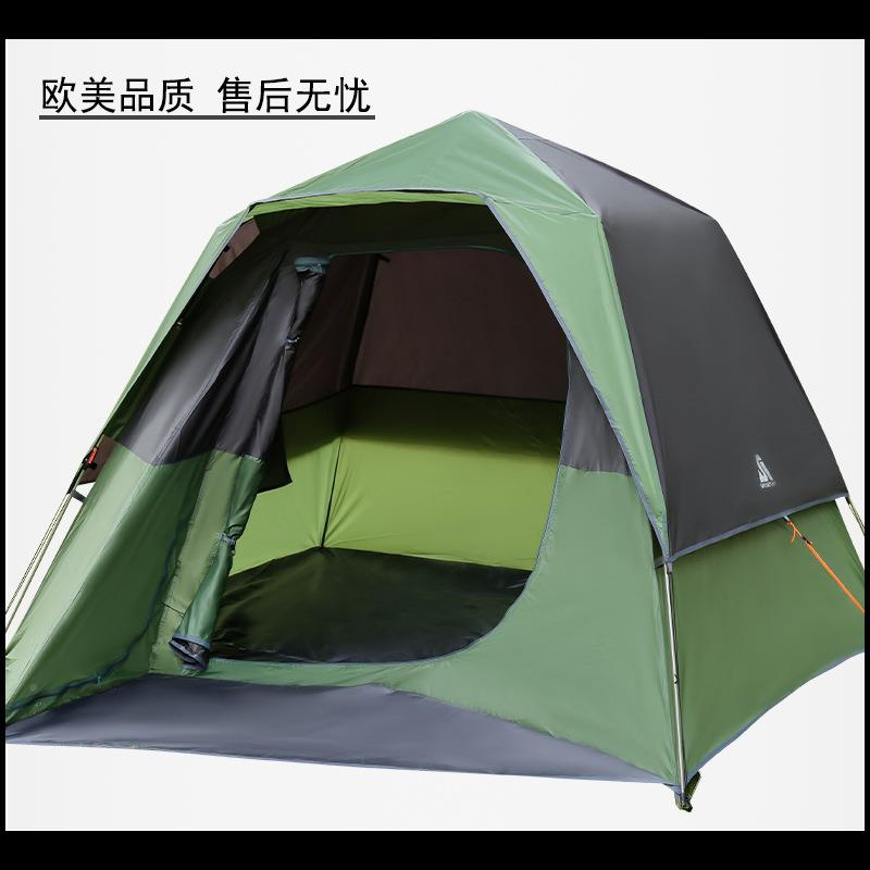 SY-A55-1外户野营全自动3-4-5双人t多人层露营防雨帐篷ent