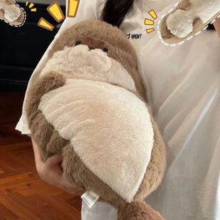 软萌海豹毛绒玩具可爱床上创意海獭玩偶柔软公仔娃娃生日礼物