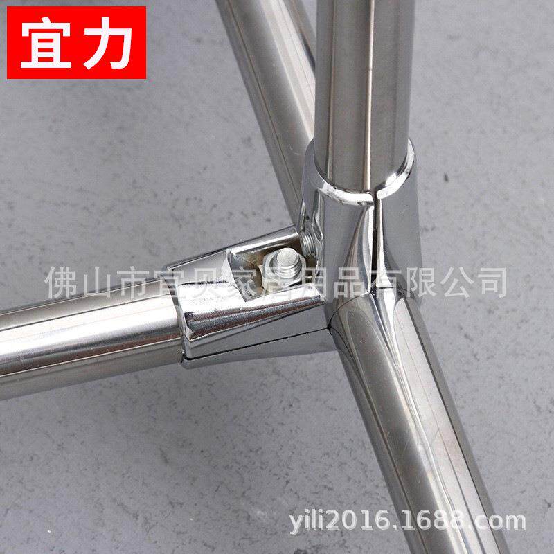 新款直销供应室内外不锈钢晾晒架移动单杆晾衣架单杠落地式晒衣架