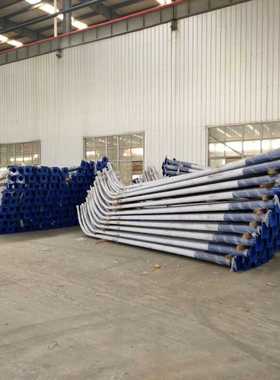 新款直销现货路灯杆LED4/5/6/8米自弯A字海螺臂路灯农村小区广场