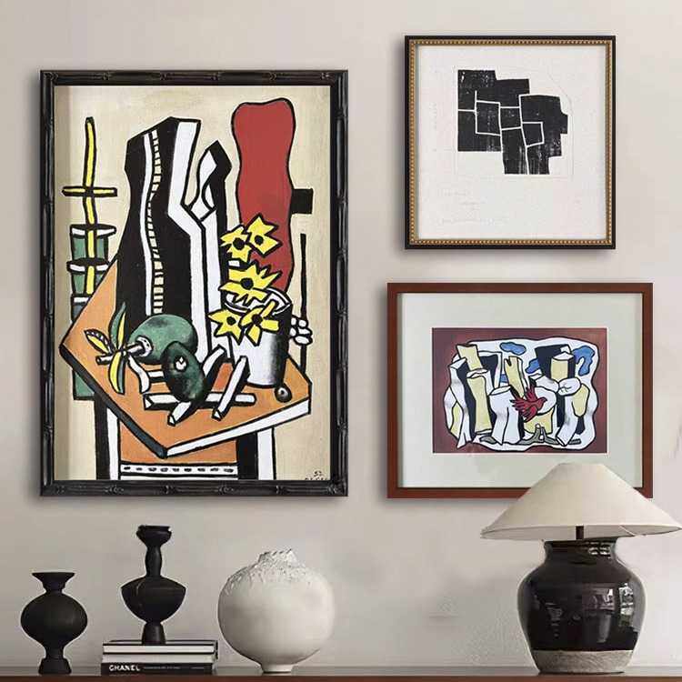 新款直销现代艺术高级感小众装饰画组合画客厅沙发背景墙实木创意,家居饰品,现代装饰画,淘宝优惠券,粉丝福利购,淘宝优惠卷