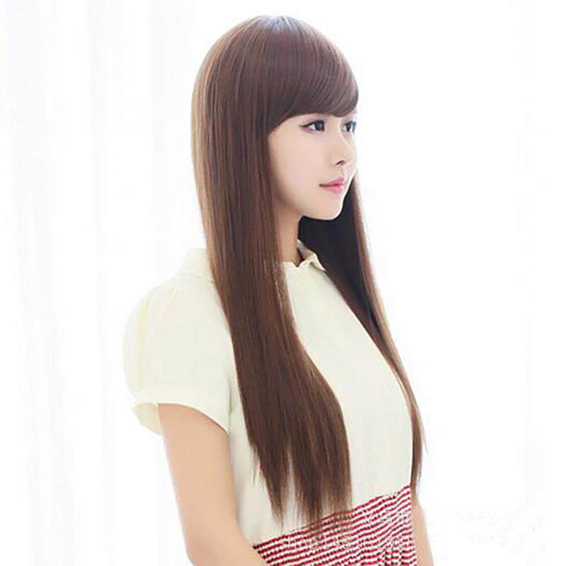 新款直销韩版假发女 斜刘海长发假发女蓬松气质长直发仿真人假发