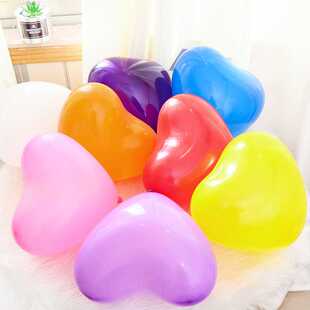 新款直销2026跨年放飞爱心气球婚房装饰商场活动庆典表白心形乳胶