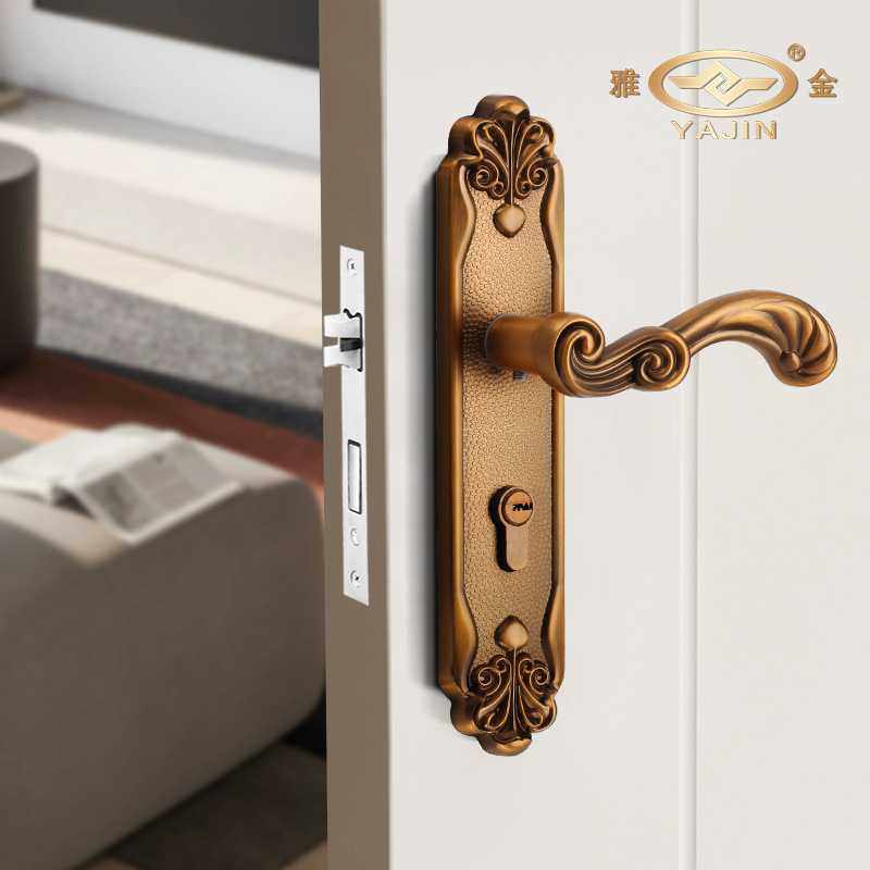 新款直销欧式室内门锁卧室一体锁锌合金把手古铜房间静音木门锁机,基础建材,机械门锁,淘宝优惠券,粉丝福利购,淘宝优惠卷