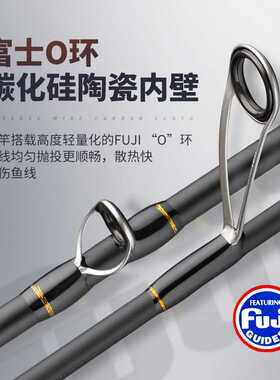 新款直销阿布路亚竿富士24新款O环PMAXSX新手远投直柄枪柄马口微