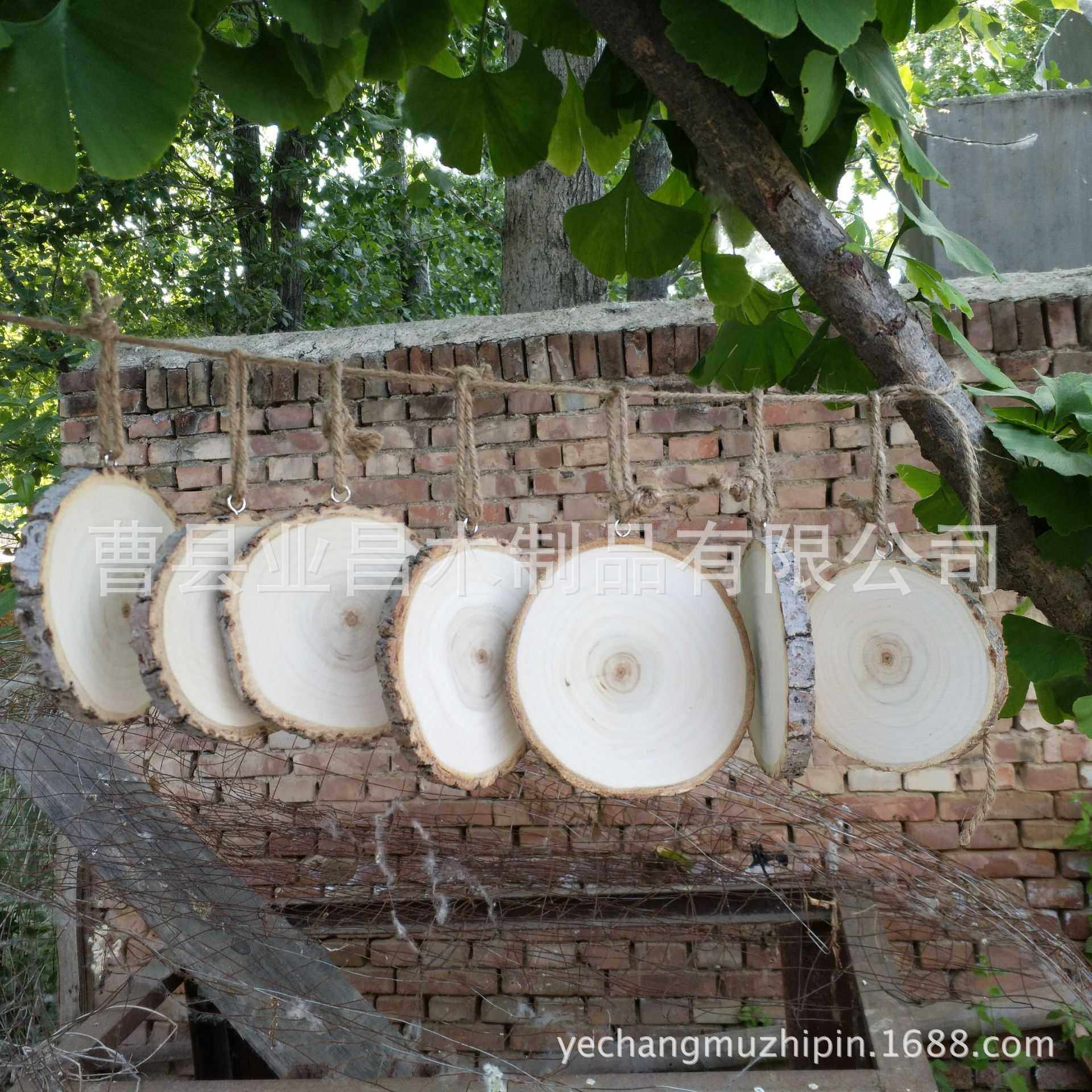 新款直销原木片杨木片年轮木片圆木片diy木头片装饰木片背景墙手,家居饰品,吊饰/挂饰,淘宝优惠券,粉丝福利购,淘宝优惠卷