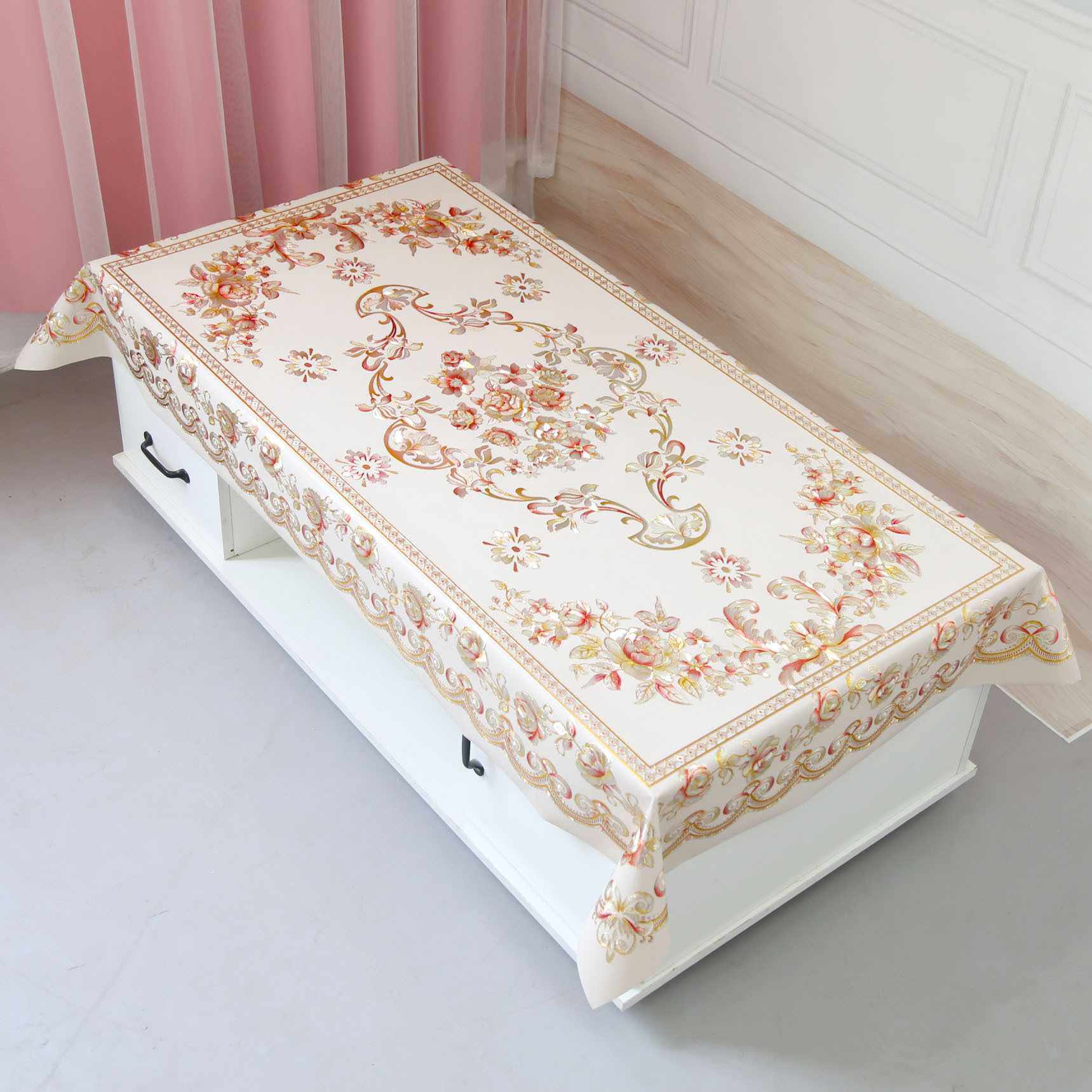 新款直销PVC茶几桌布防水防油防烫免洗茶几垫茶几巾防尘盖布餐桌,居家布艺,桌布,淘宝优惠券,粉丝福利购,淘宝优惠卷