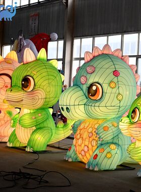 2025春节花灯节景观亮化灯卡通动物人物造型彩灯灯组制作自贡厂家