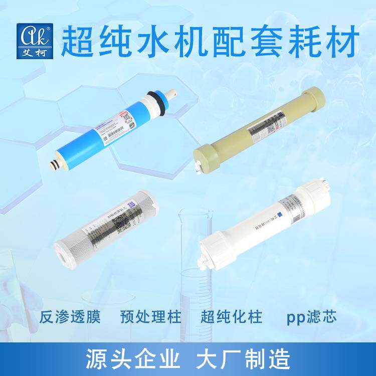 超纯水机配套超纯水柱实验室超纯水机耗材超纯化柱反渗透膜等