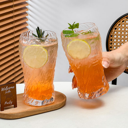 臻皿ins复古创意旋纹杯子玻璃杯