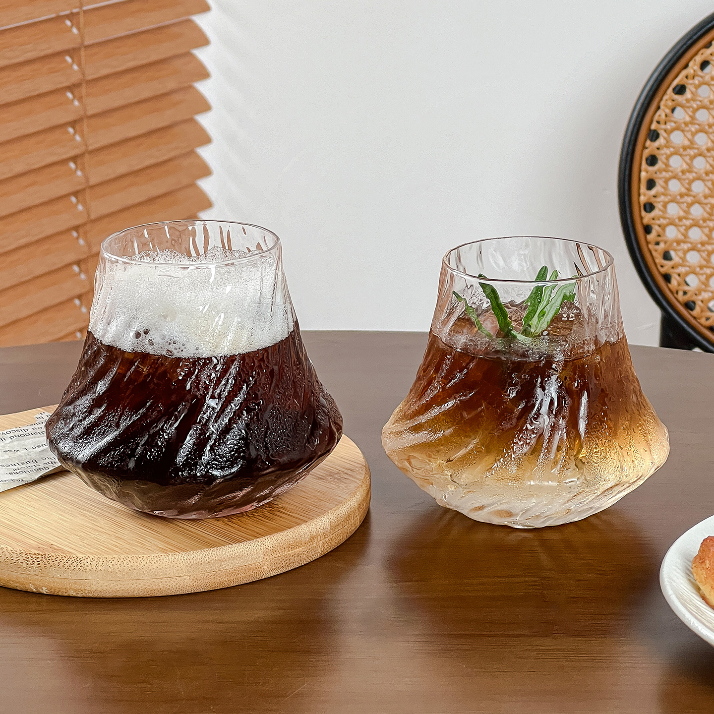 复古冰美式拿铁冰滴咖啡杯玻璃杯