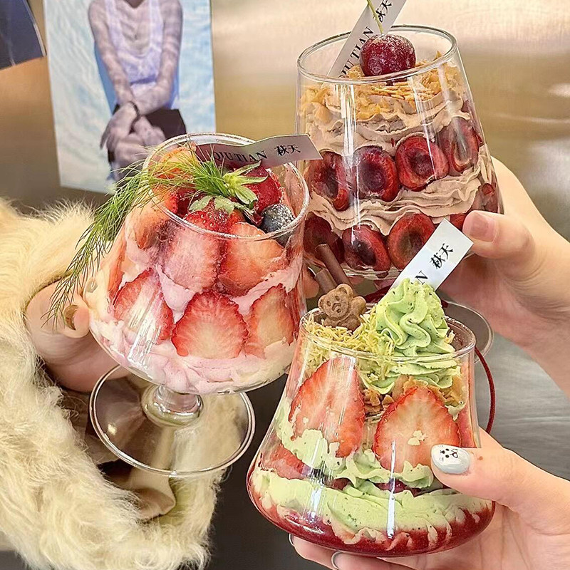 臻皿ins网红同款草莓蛋糕杯