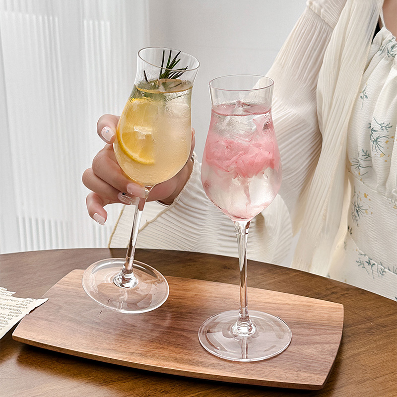 臻皿ins香槟酒杯郁金香杯创意