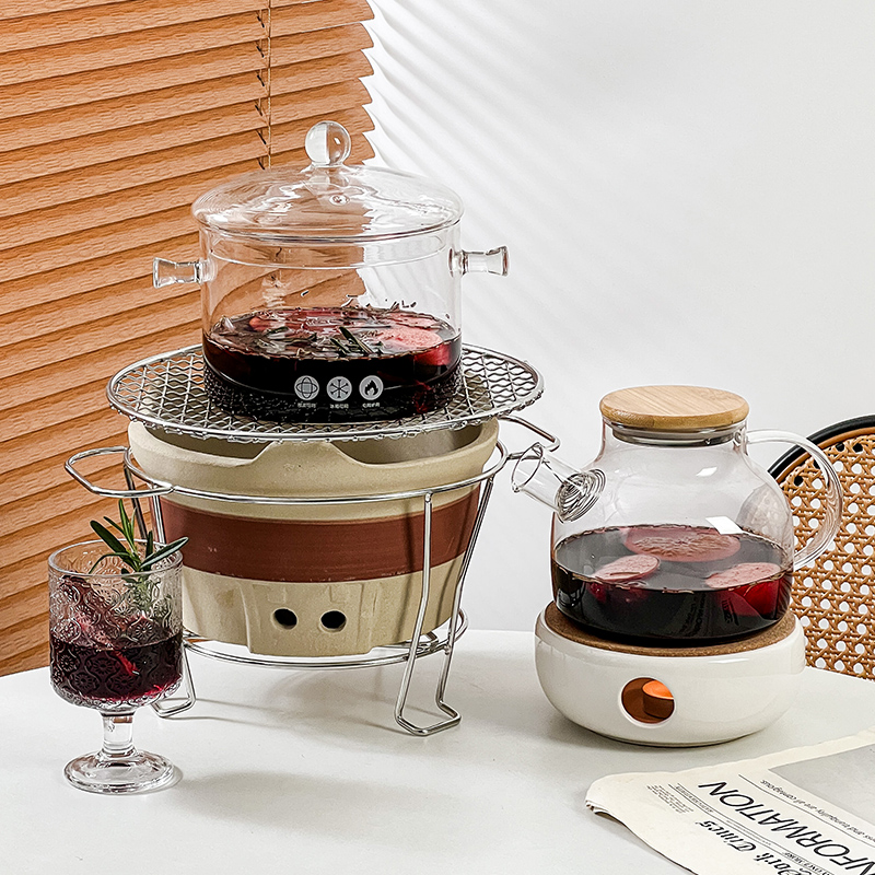 臻皿ins热红酒杯耐高温炖锅套装