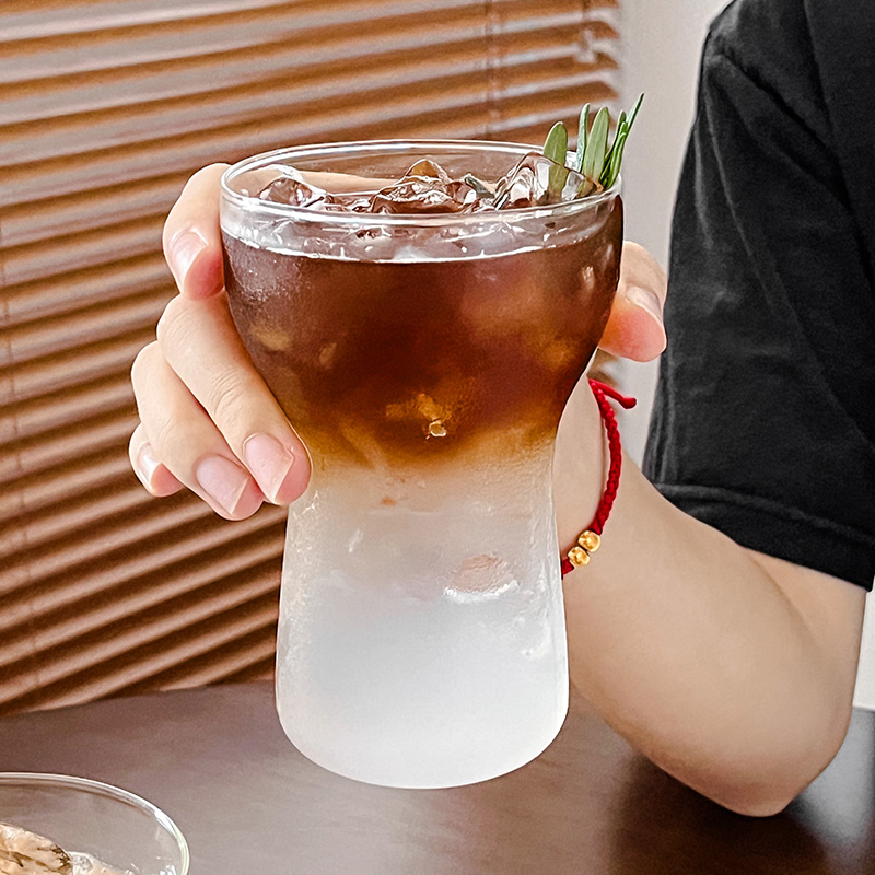 耐热玻璃杯冷萃气泡水杯牛奶杯