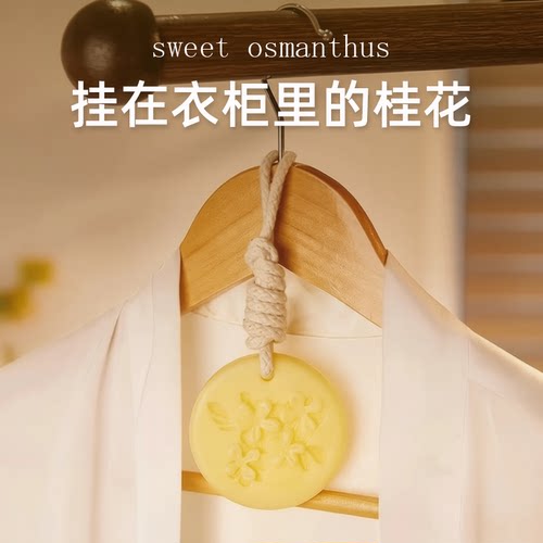 桂花香薰蜡片手工创意挂件衣柜香氛片氛围装饰持久留香清新空气