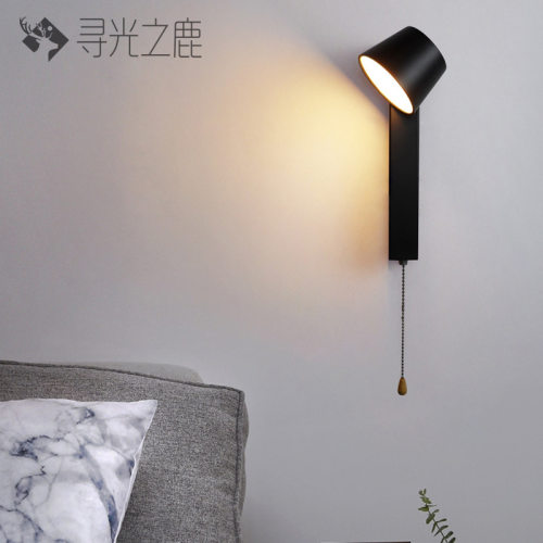 北欧现代简约led壁灯可旋