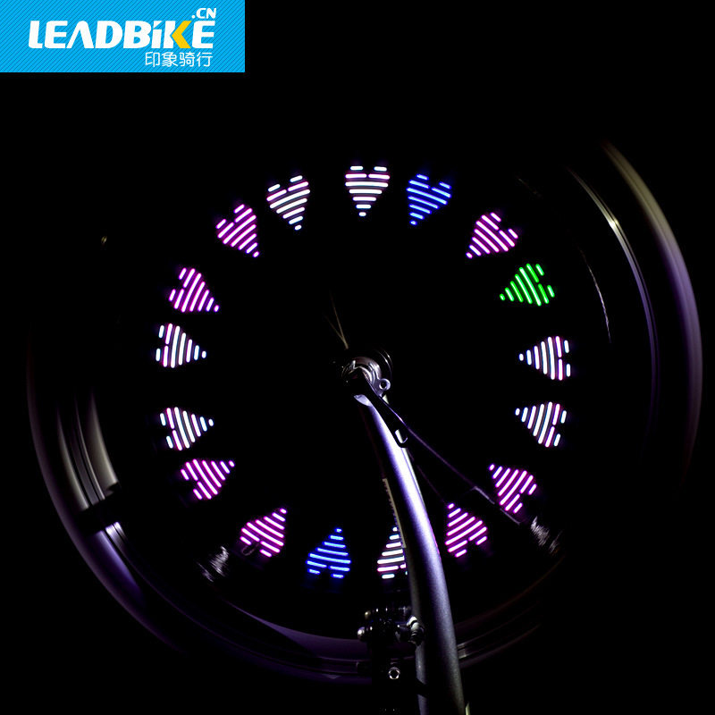 自行车气门芯灯全彩LED