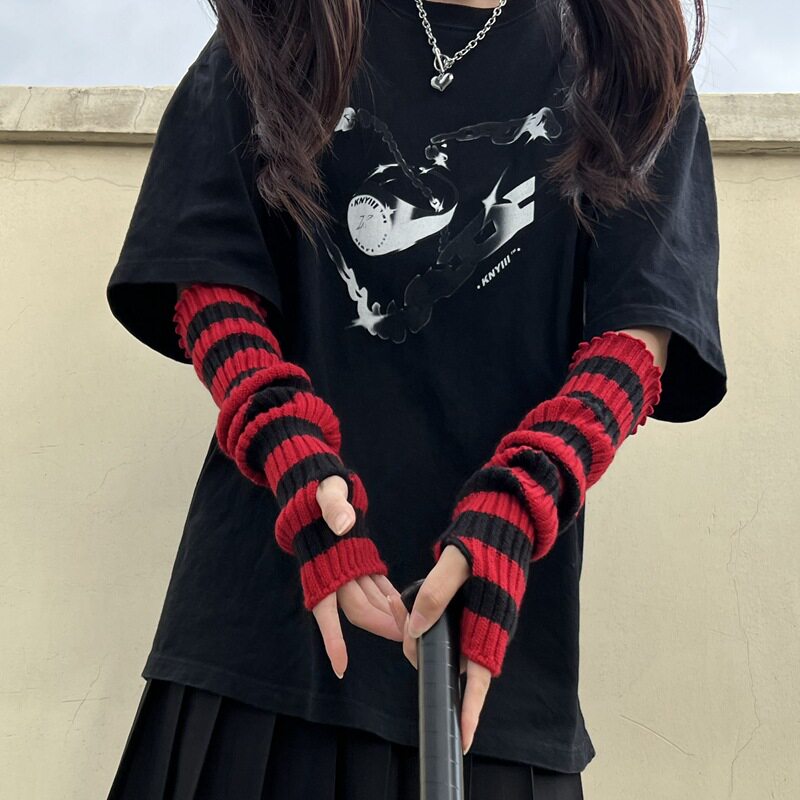 朋克风手指袖套暗黑忍者