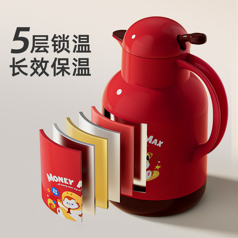 保温壶红色暖壶结婚陪嫁