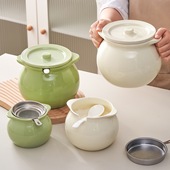 猪油罐可放冰箱微波炉陶瓷耐高温食品级辣椒油专用罐家用带盖容器