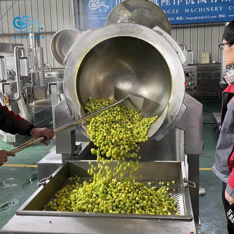 全自价大型咸蛋黄味爆米花机 电磁RPI型爆米花动机器设格 爆玉米