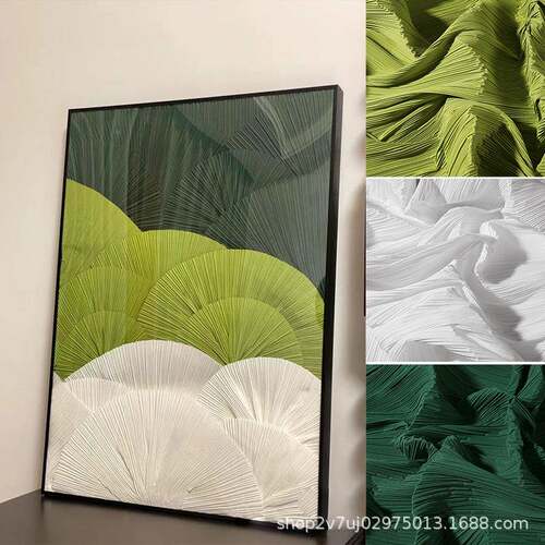 型三OZZ宅一生皱布料立体肌理画装饰面画创意造婚礼拍照背景DI褶Y