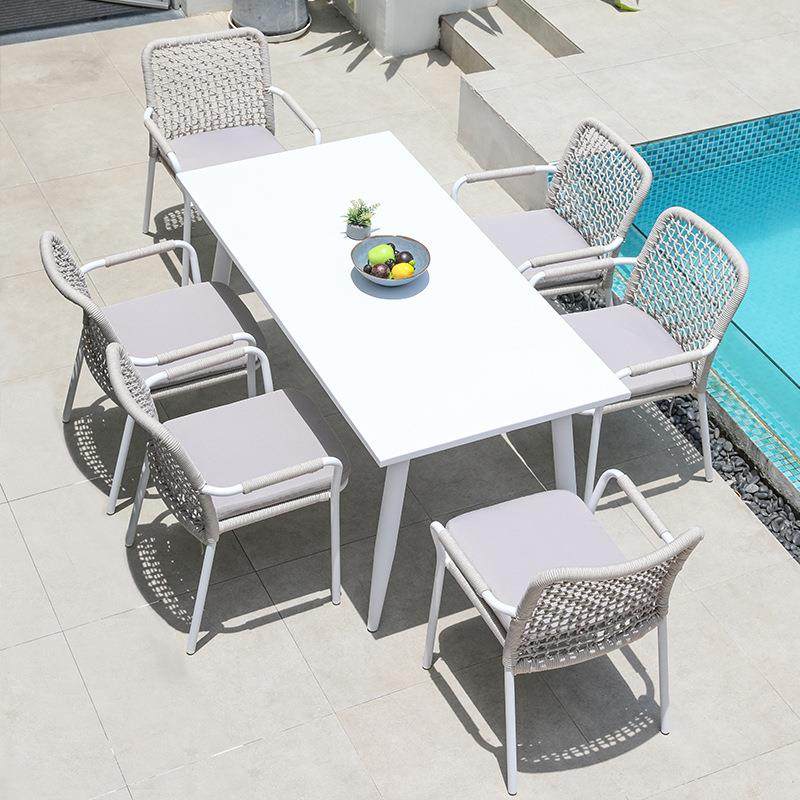 外户外桌椅椅组合白色简约现阳台绳编子代室露天波洛桌椅花园藤编,住宅家具,桌椅套件,淘宝优惠券,粉丝福利购,淘宝优惠卷