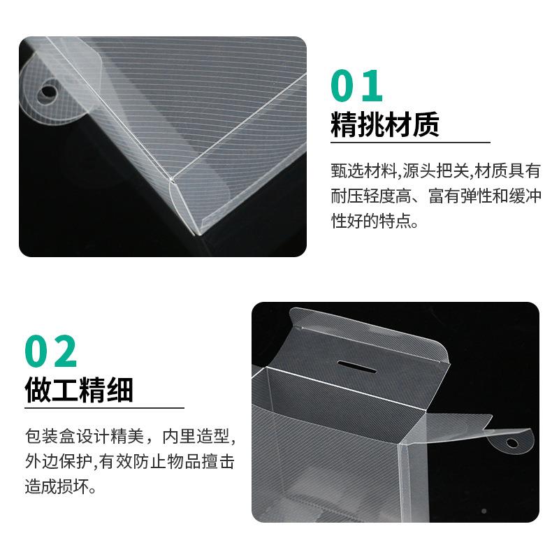 厂家应PVC包装盒 斜纹文具塑透明叠VUH吸折彩盒 pp磨砂收纳塑供料