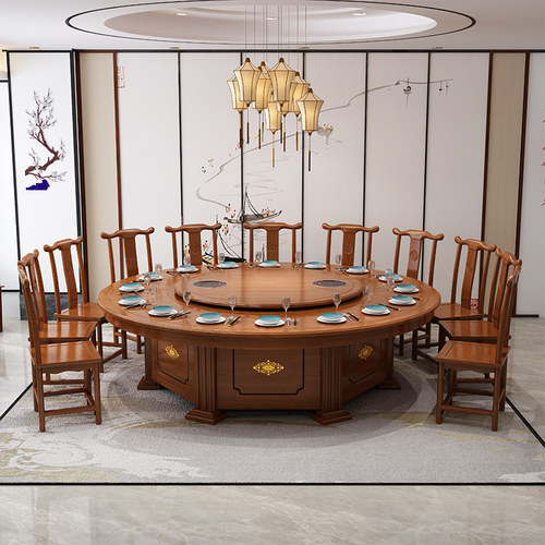 新中式电动餐桌厂家直销包安装